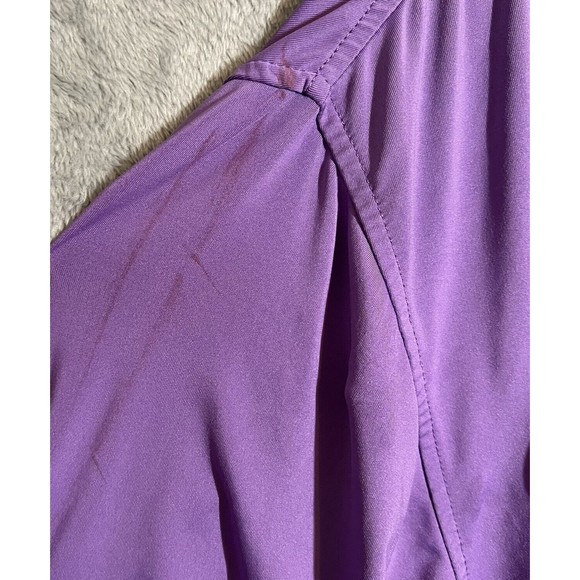 FootJoy FJ Polo Shirt Men's Medium Purple Golf Short‎ Sleeve Casual Read - Picture 3 of 10